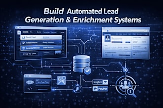 build automated lead generation, enrichment systems
