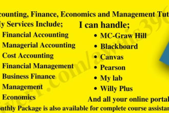 be your accounting finance economics and management tutor