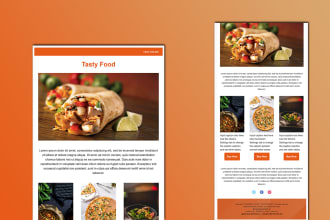 design a responsive mailchimp newsletter template