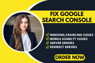 fix all google search console errors, index coverage errors
