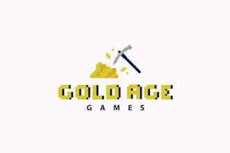 design clean fresh smart nostalgic logo for online video game shop