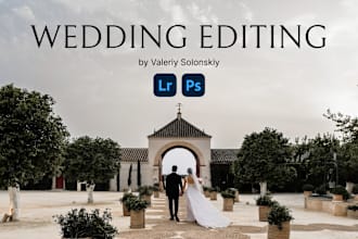 do wedding photo editing and color correction