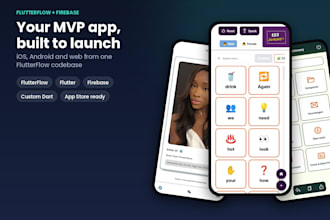 develop your flutterflow app for ios and android with firebase backend