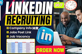 do b2b lead generation, linkedin recruiting, sourcing and email list building