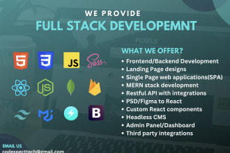 build full stack react node js website as a mern stack developer