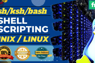 write unix or linux shell scripting for any task