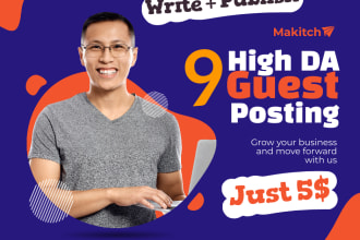 do 5 do follow guest post on high da 90 sites