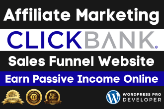 make clickbank affiliate marketing sales funnel or landing page website