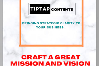write a mission and vision statement for your brand or nonprofit
