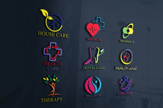 do healthcare, medical, homecare, lab, pharmacy and dental logo in 6h