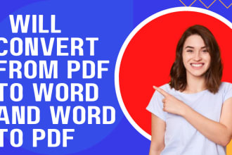 convert PDF to word or word to PDF