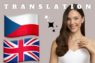 translate english to czech and vice versa