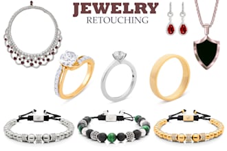do high end jewelry retouching and photo editing