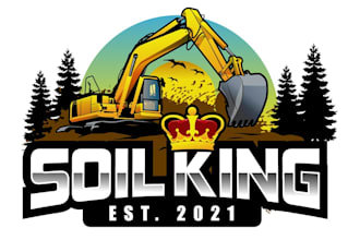 design luxury excavator logo for you company