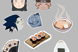 draw cute cartoon stickers