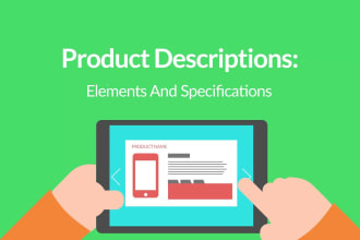 write keywords optimized amazon, ecommerce and shopify products descriptions
