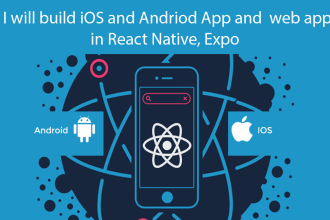 build react native app developer, hybrid app, mobile app, ios android