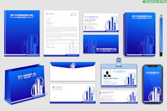 design business cards, letterhead, and branding stationery items