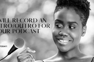 record an intro and or outro for your podcast