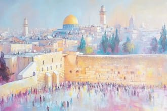 create judaica style paintings, jewish ar, wall art, for printing  and for etsy