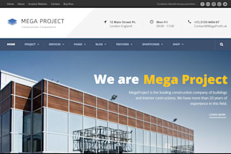 create construction website, plumbing, roofing website for construction company
