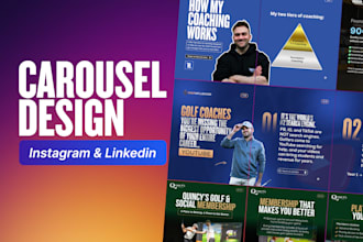 design high converting instagram and linkedin carousel posts
