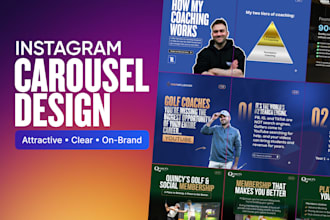 design attractive instagram carousel posts and ads