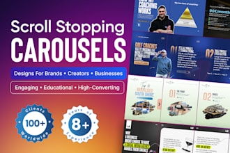 design engaging linkedin and instagram carousel posts