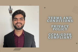 write terms and conditions, privacy policy for your website