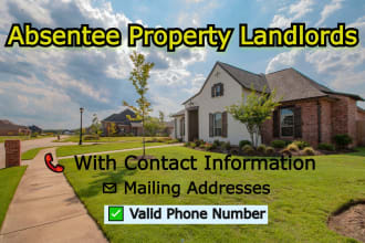 provide absentee owner real estate lead lists