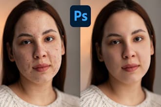 skin retouching model photo retouching in photoshop