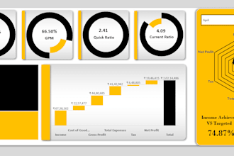 create excel spreadsheets, beautiful looking dashboards in excel or datastudio