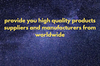 find suppliers manufacturers vendors for your products from worldwide