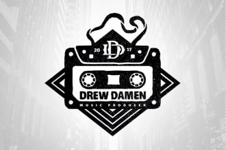 design your music, dj, producer and band logo