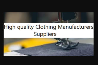 you find clothing manufacturers, suppliers in europe