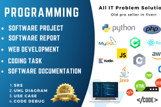 do software projects, code, srs, report, uml diagrams and software documentation