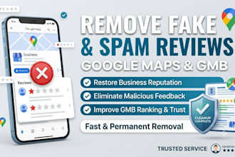 report gmb remove harmful, fake and spam google maps and business reviews