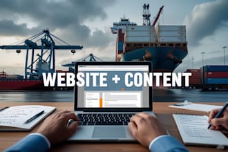do website building and content writing for freight business