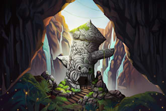 do amazing background art