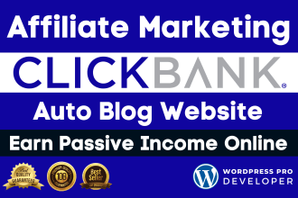 create automated clickbank affiliate marketing website for passive income