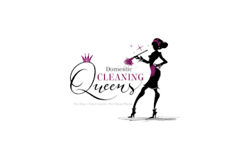 design best quality amazing domestic cleaning queens logo