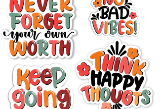 design hand lettered sticker designs as per your requirement