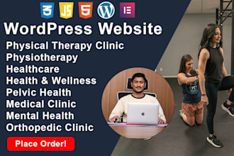 professional wordpress website for physical therapy and medical clinics