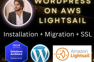 setup or migrate wordpress on AWS lightsail with free SSL
