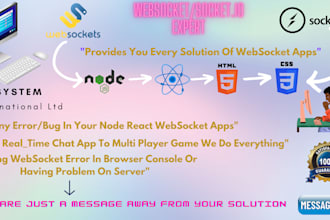 do web apps solutions with websocket socket io react js node js