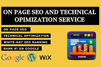 do on page SEO and technical optimization services for top rank on google