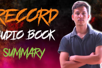 record best voice over for your audio book summary in hindi
