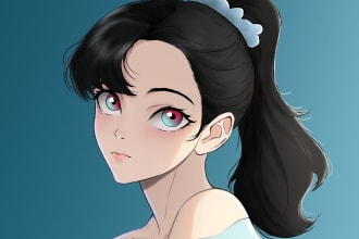 draw anime art or avatar for your pfp