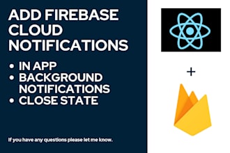 add firebase mobile notifications for react native both platforms