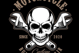 create fantastic skull logo with fastest delivery